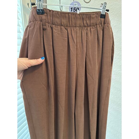MSRP $128 NWT Free People Nothin To Say SUPER SOFT Pleated Trouser Size L - Picture 6 of 11